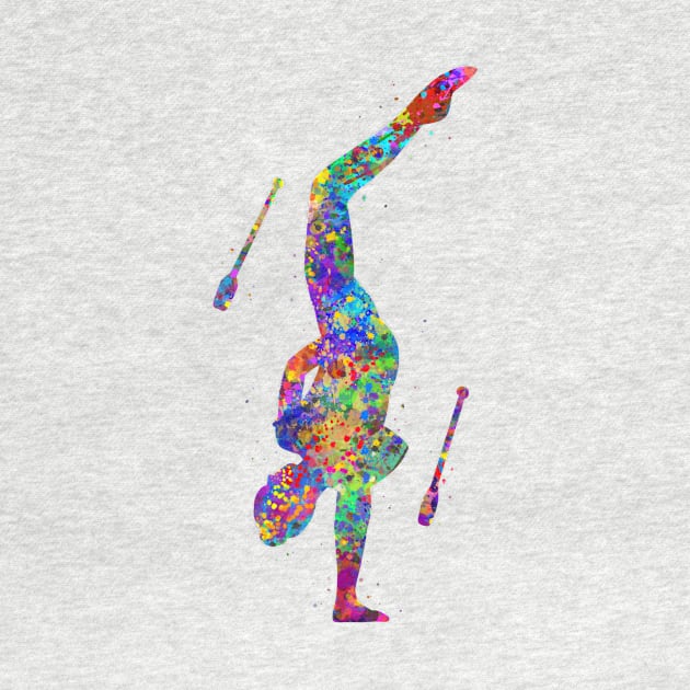 Rhythmic gymnastics juggling by Yahya Art